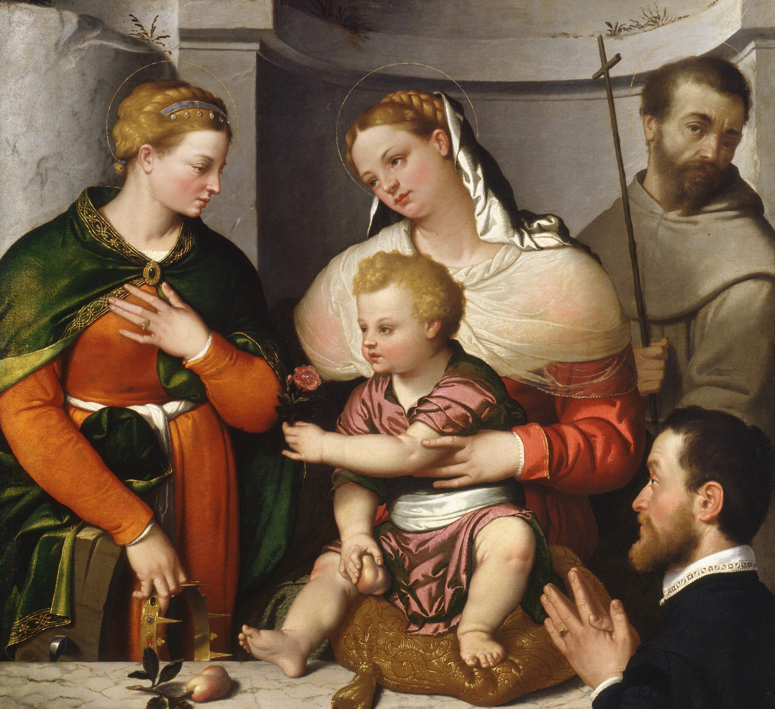 Madonna col Bambino e i santi Caterina, Francesco e l'offerente