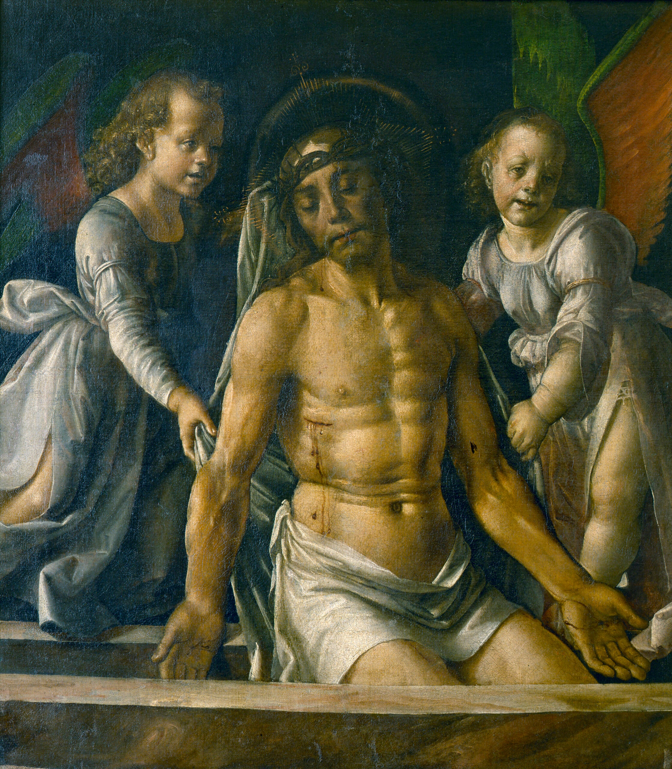 Cristo nel sepolcro fra due angeli
