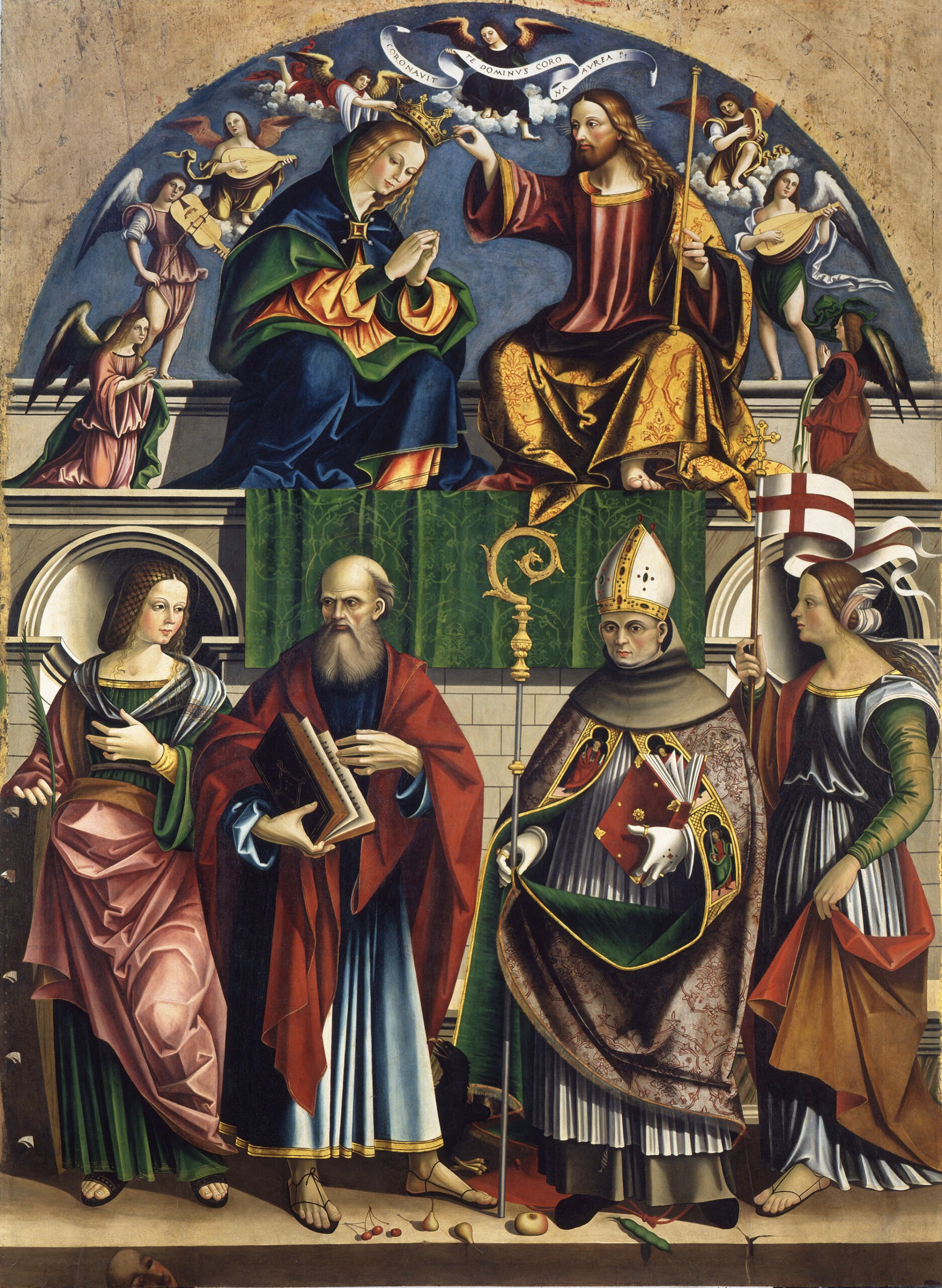 Incoronazione della Vergine con i santi Caterina d’Alessandria, Giovanni Evangelista, Bonaventura e Orsola