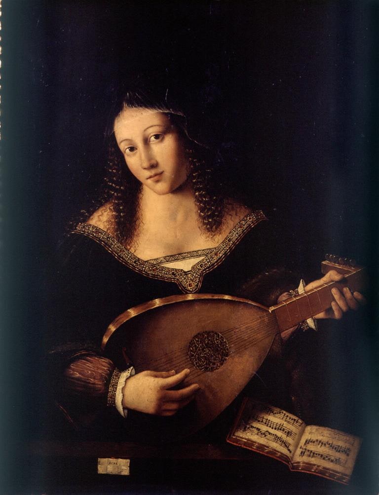 Suonatrice di Liuto