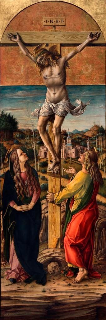 Crocifisso con la Vergine e san Giovanni Evangelista