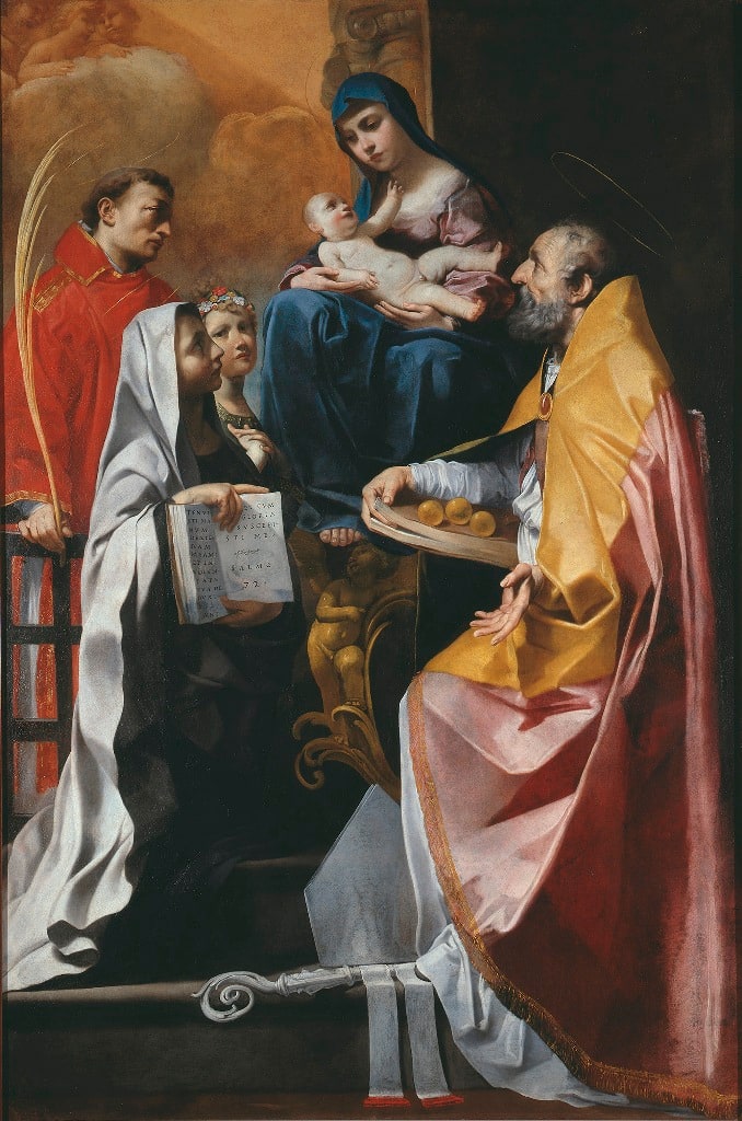 Madonna con il Bambino e i Santi Lorenzo, Nicola e Francesca Romana