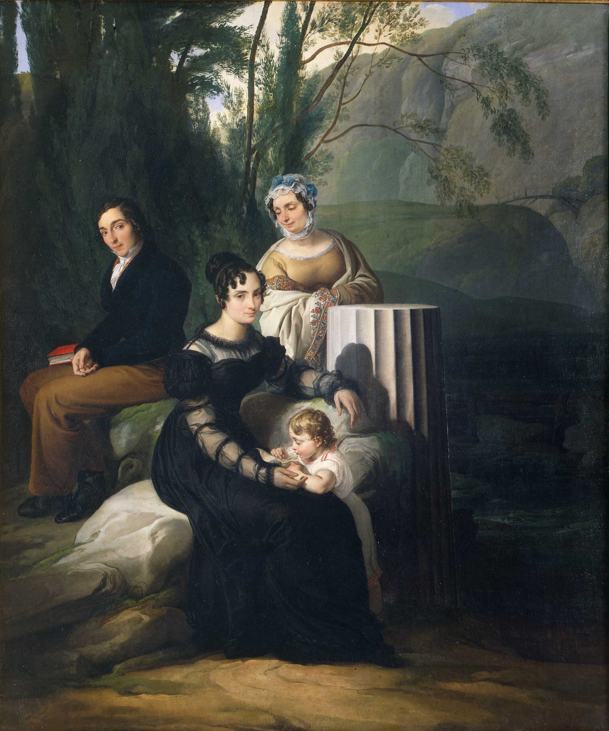 Ritratto della famiglia Borri Stampa