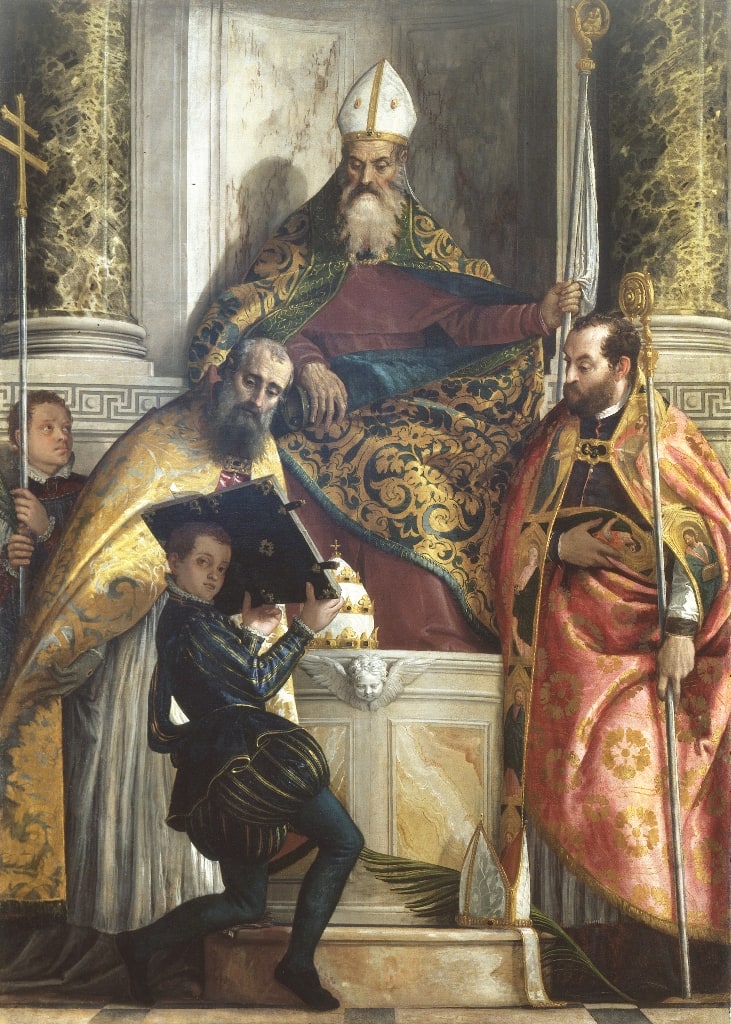 Sant'Antonio abate tra i Santi Cornelio e Cipriano