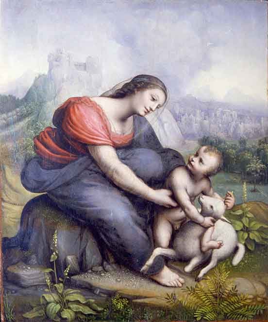 Madonna con il Bambino e l'agnello