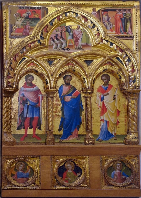 San Giuliano ?; San Marco; San Bartolomeo; Storie di San Nicolò; San Gabriele Arcangelo; Sant'Orsola; Santa Lucia