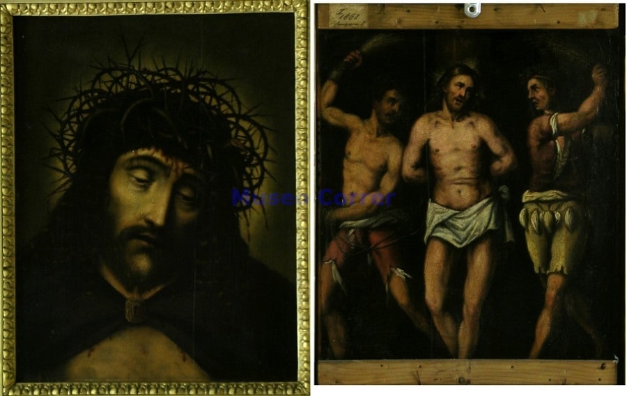 Ecce homo (recto) (a); Cristo alla colonna (verso) (b)