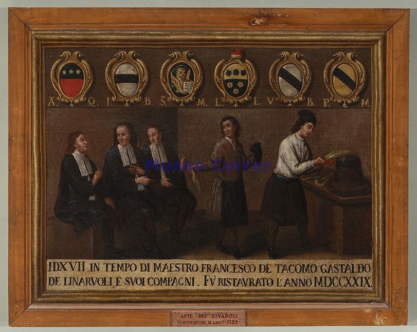 Insegna dell'arte dei Linaroli (tessitori di lino)