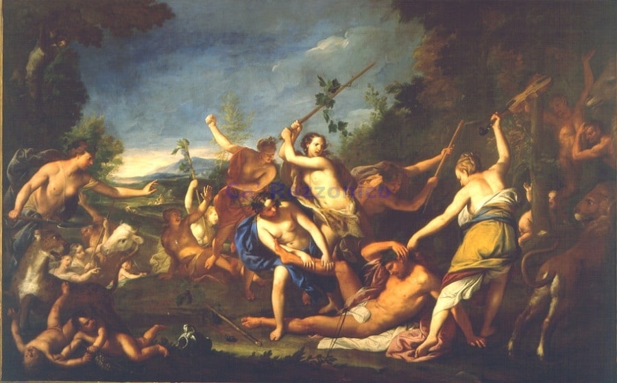 Orfeo massacrato dalle Baccanti