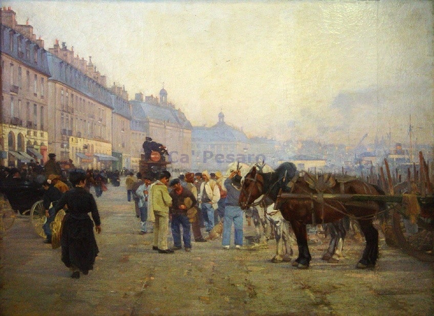 Il molo di Bordeaux al mattino