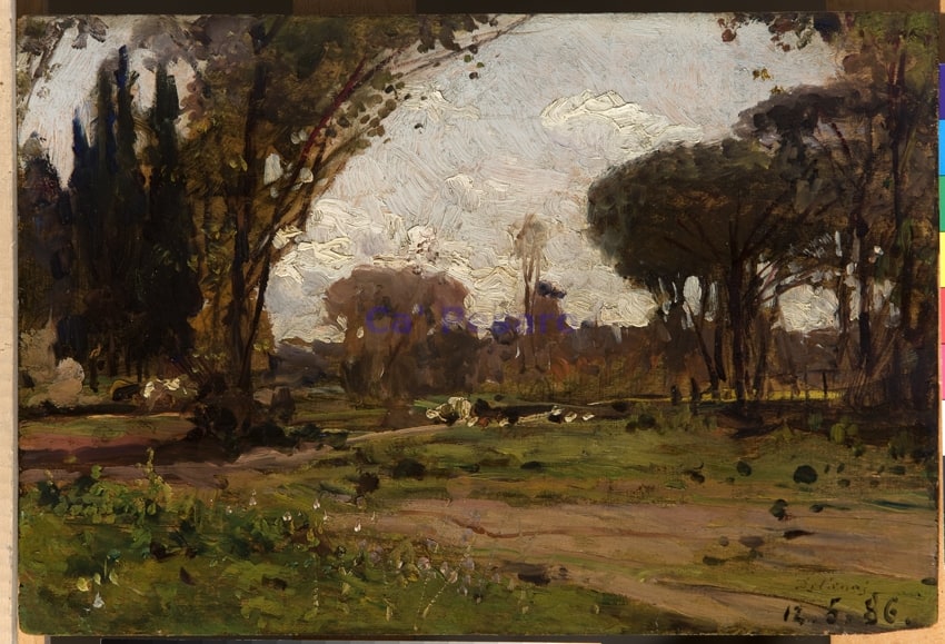 Roma nel 1886- Parco Ludovisi