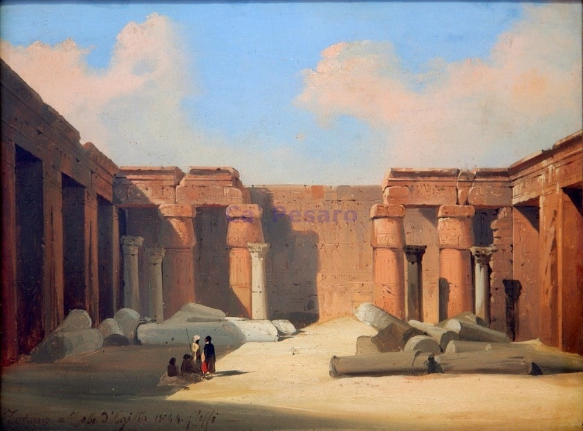 Egitto, Tebe - Tempio diroccato