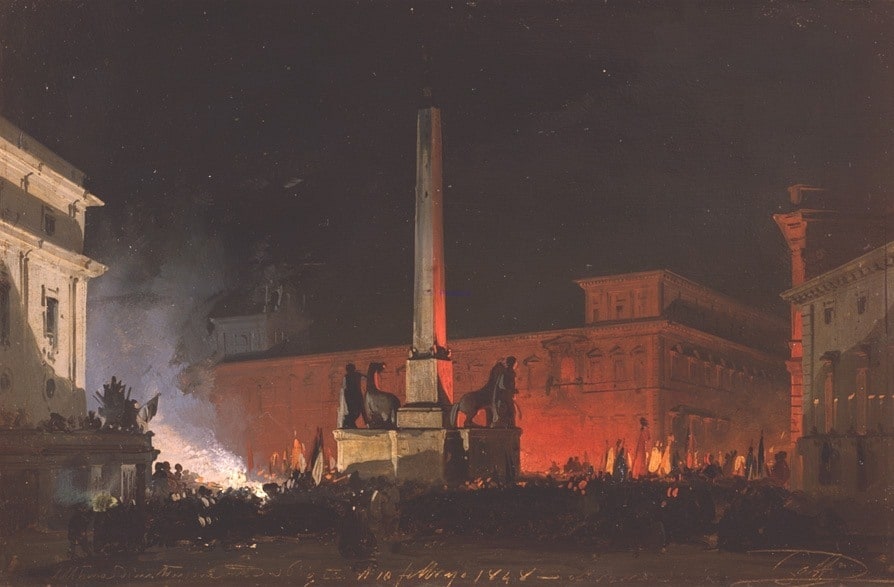L’ultima dimostrazione fatta a Pio IX il 10 febbraio 1848