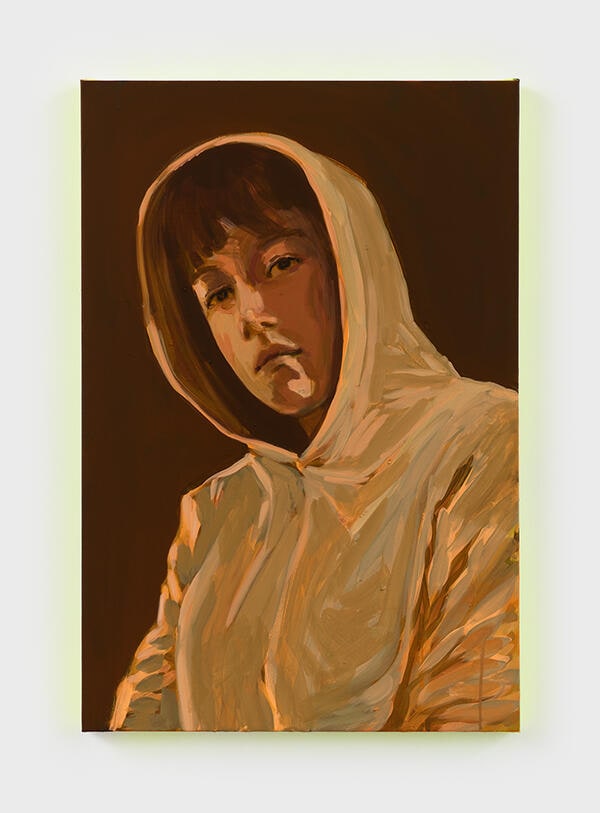 Self-Portrait with a Hood (pink)