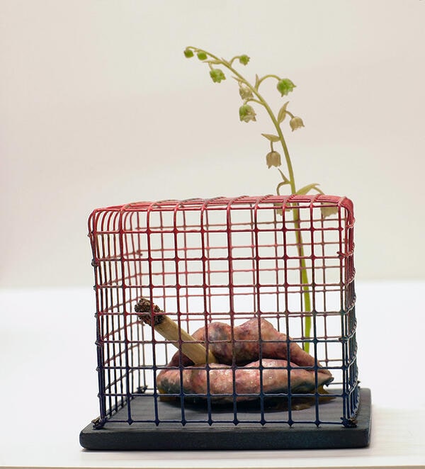 Sans titre (la bouche dans la cage), 1975