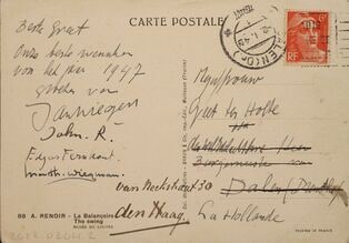 [correspondentie Greet ten Holte]