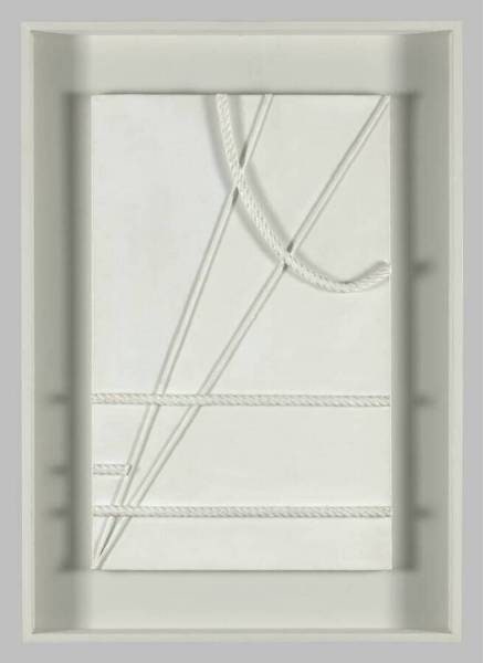 White with bent cord