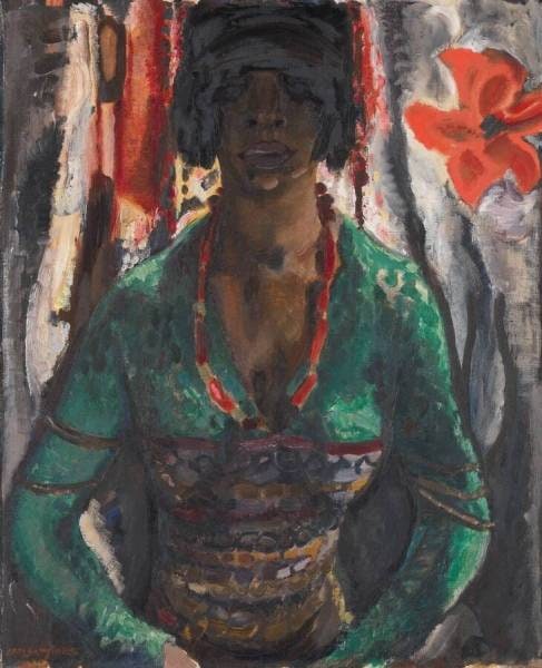 Portrait of Tonia Stieltjes in a Green Blouse