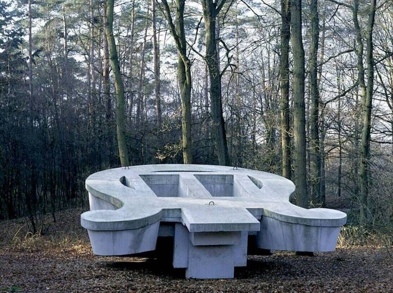 The overturned tomb
