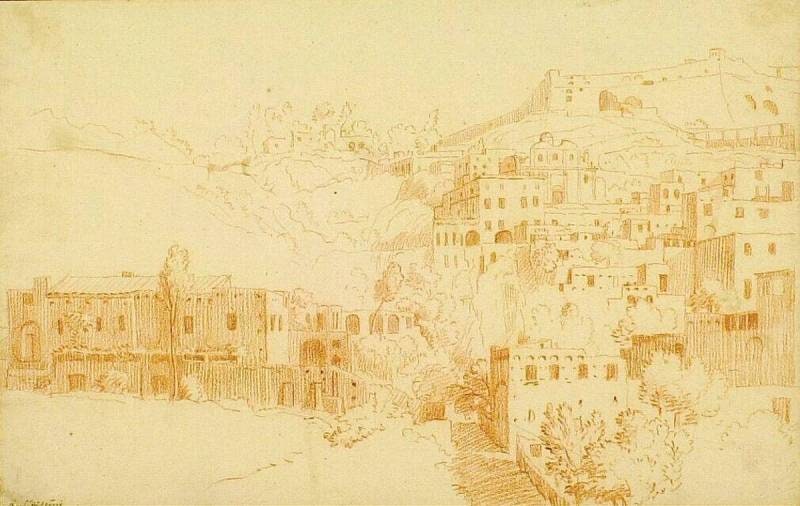 City with a Fort at the Foot of a Hill