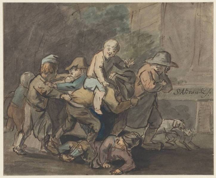 Children Playing ‘bok-stavast’