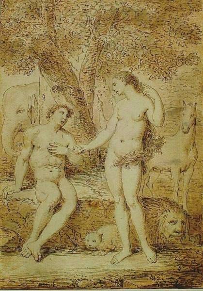 Eve Offers Adam an Apple