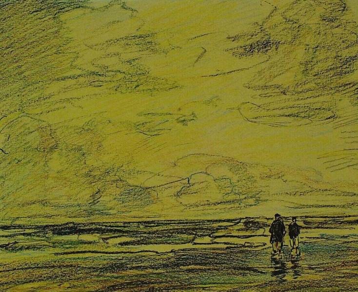 Shore and Sea with Two Figures