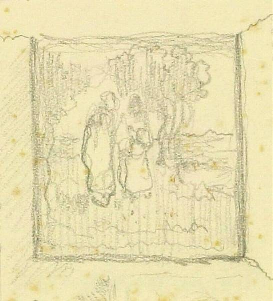 Two Figures and Trees