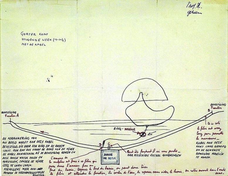 Working Drawing for Floating Sculpture ‘Otterlo'