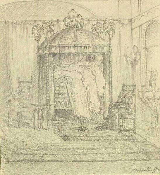 Illustration to ‘The Princess and the Pea’ (Andersen)