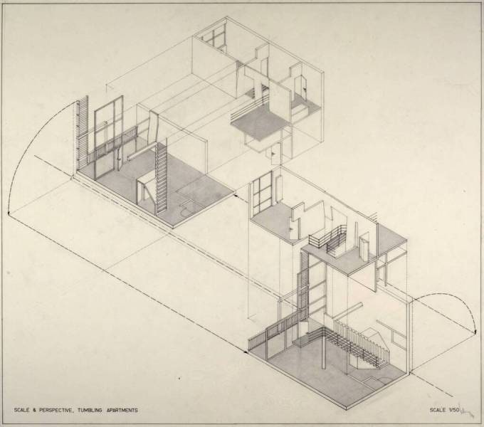 'Scale and perspective', Tumbling apartments, Barcelona