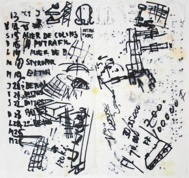 Notes and Sketches for 'The Overturned Tomb'
