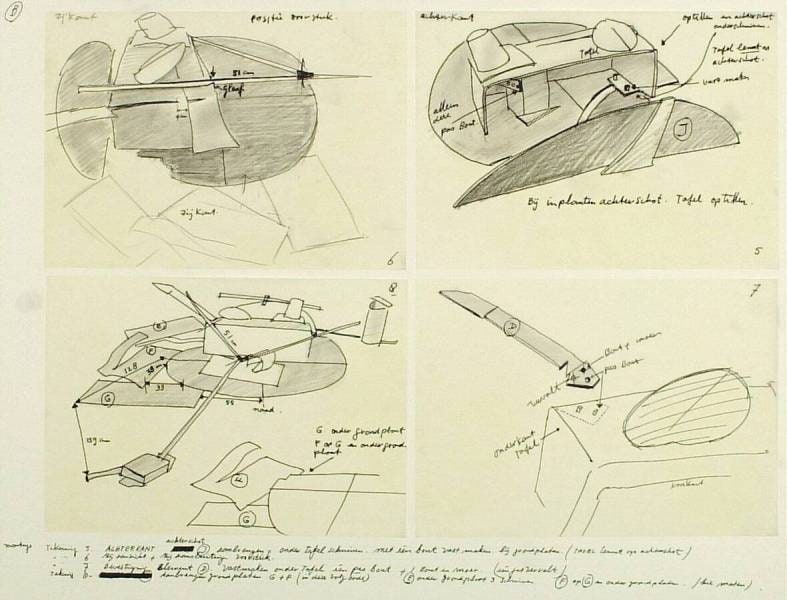 Drawing with Instructions for Sculpture 'Untitled', 1984