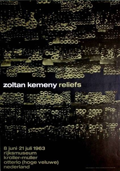 Poster for the Kröller-Müller Museum (Exhibition 'Zoltan Kemeny, Reliefs')
