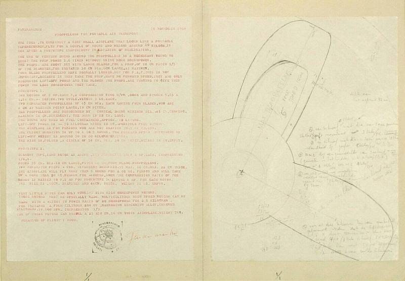 Propellers for 'Portable Air Transport'