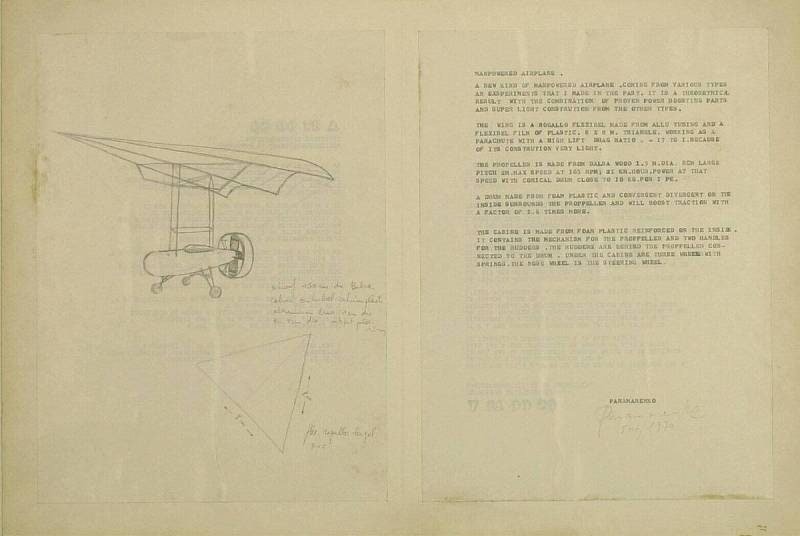 Study for 'Manpowered Airplane'