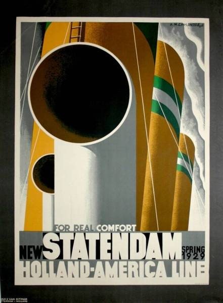 Poster Holland-America Line: New Statendam