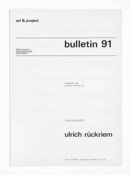 art & project bulletin 91