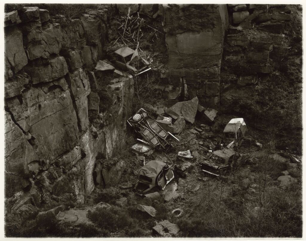 Bilvrak, Stanton Moor, Derbyshire, 1977