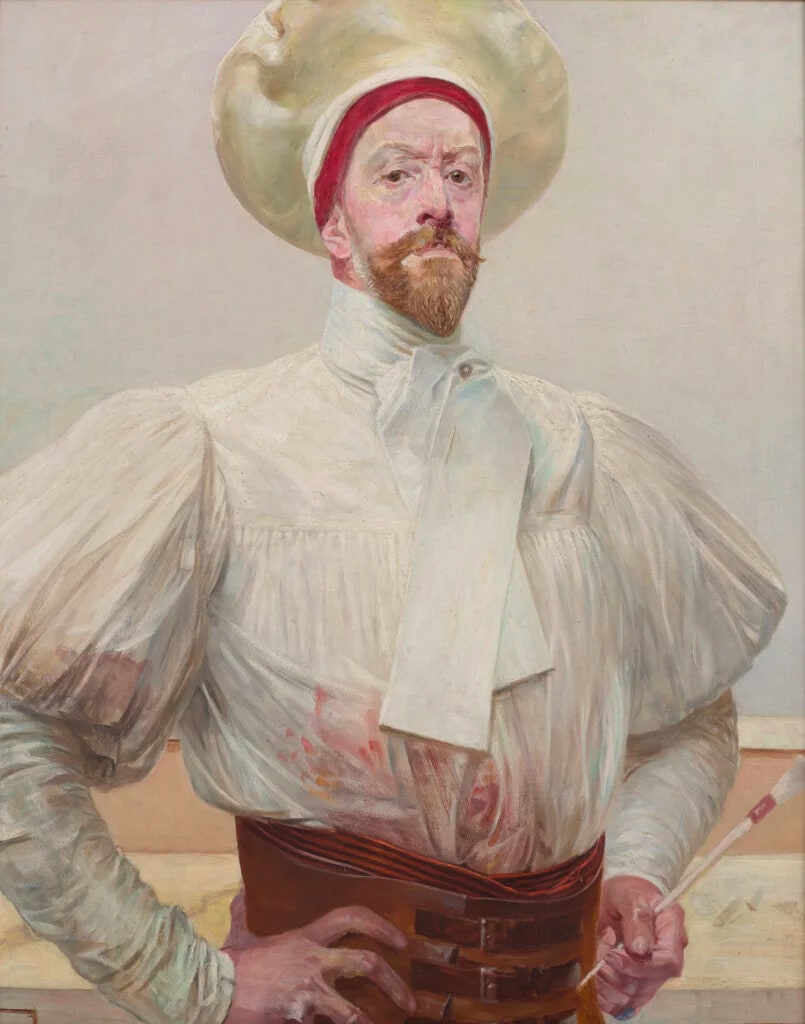 Self-Portrait in White Dress - Muzeum Narodowe w Krakowie