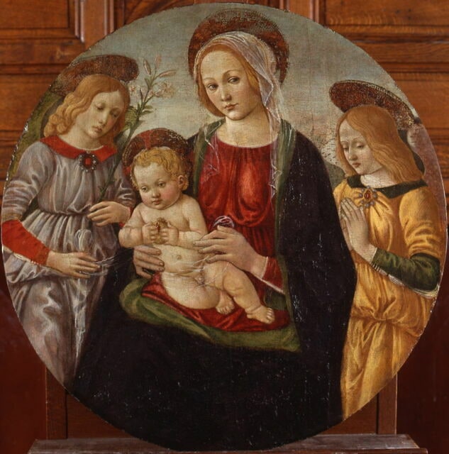 Vierge à l'Enfant et anges