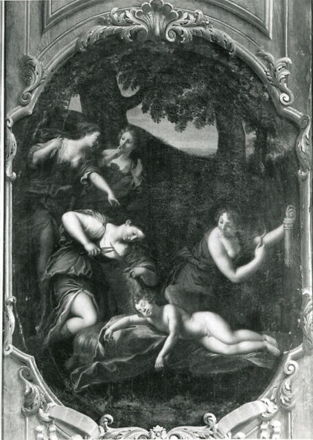 L'Amour désarmé par les nymphes de Diane