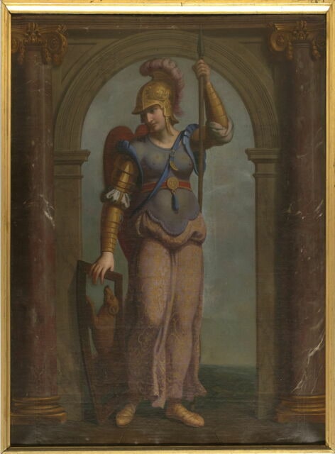 Minerve avec le signe du bélier ; Mars