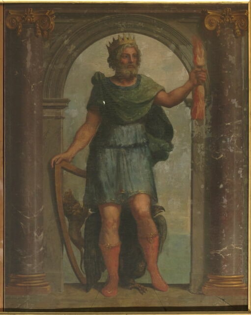 Jupiter avec le signe du lion ; Juillet