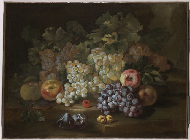 Nature morte aux raisins et aux figues