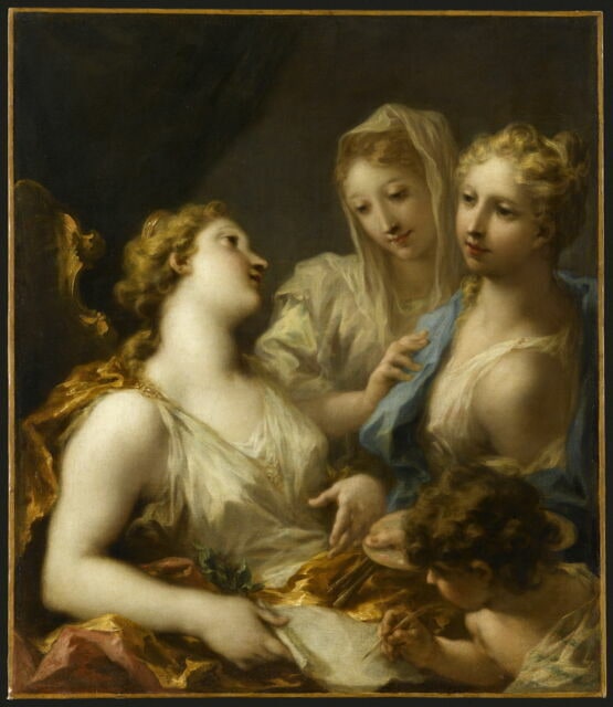 La Modestie présentant la Peinture à l'Académie