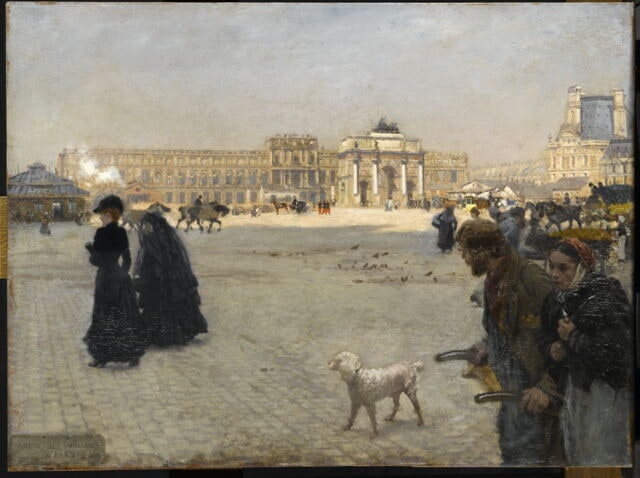 La place du Carrousel et les ruines des Tuileries