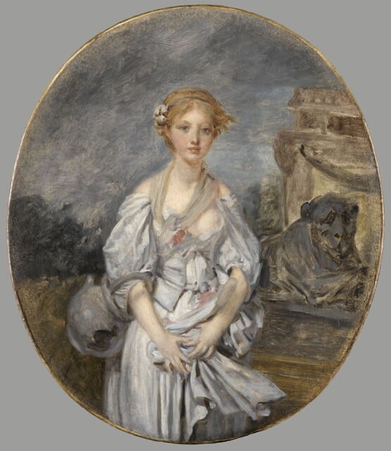 La Cruche cassée. Copie ou esquisse originale d'après le tableau original conservé au Louvre.