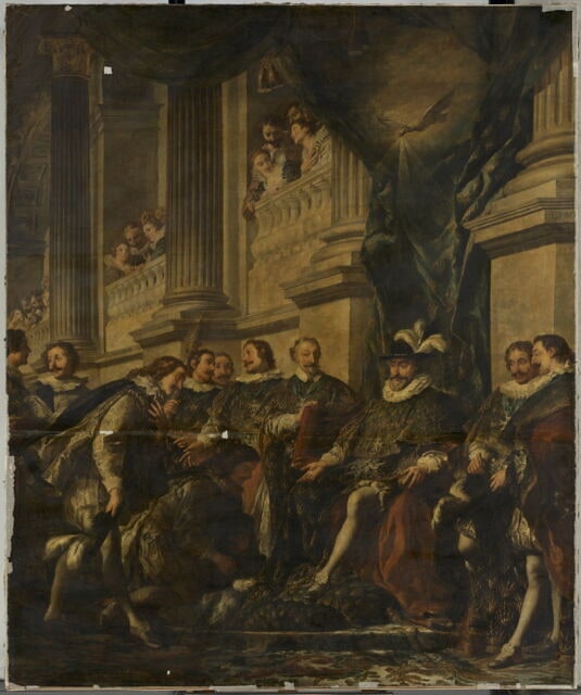Premier chapitre de l'Ordre du Saint-Esprit tenu par Henri IV dans l'église du couvent des Grands-Augustins à Paris (8 janvier 1595)