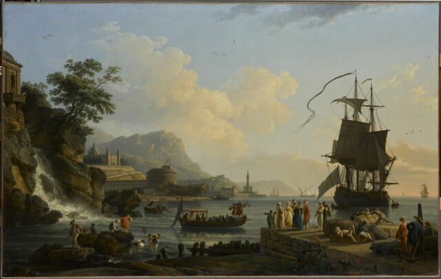 Marine et paysage sur les bords de la Méditerranée